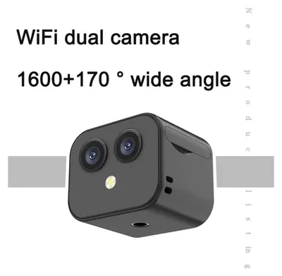 Image de caméra WiFi 4K Moniteur sans fil double objectif grand angle 170 ° App Remote bidirectionnel