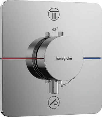 Produktbild von hansgrohe Thermostat UP ShowerSelect Comfort Q Fertigset 2 Verbraucher chrom, 1 Stk.