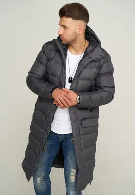 Produktbild von SOULSTAR Herren Parka mit Kapuze als Winterjacke - Langer Steppmantel S2JURGA Herren warmer Wintermantel Steppjacke Pufferjacke