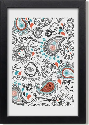 Produktbild von Bild 20x30 MDF-Rahmen, Wandkunst Verzierungen