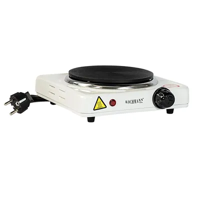 Produktbild von Kochmann Einzelkochplatte 1000W – Elektrokochplatte, Herdplatte, Elektrokochfeld, Tischkochfeld für Camping & Küche - CH-010A