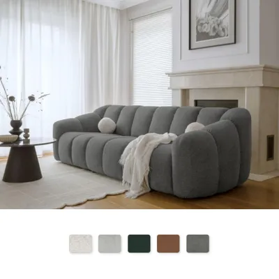 Image de MIUFORM Shell - Canapé 4 places - 260x109 cm - Gris - Canapé modulable canapé