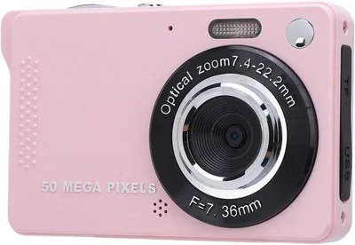 Zdjęcie produktu dla Aparat cyfrowy do selfie o pojemności 32 GB z matrycą 50 MP, ekranem 2,8 cala, 16-krotnym zoomem optycznym i technologią stabilizacji obrazu