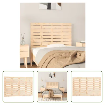 Produktbild von The Living Store Wand-Kopfteil 81x3x63 cm Massivholz Kiefer