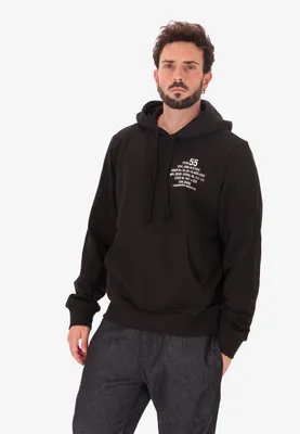 Produktbild von Diesel Herren Hoodie, Schwarz, aus Baumwolle und Polyester, mit Kapuze und Print