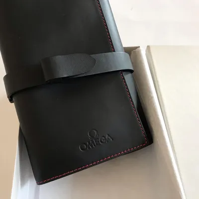 Obrázok produktu pre Omega Čierno-Kožený Prípad na Hodinky na Cestovanie