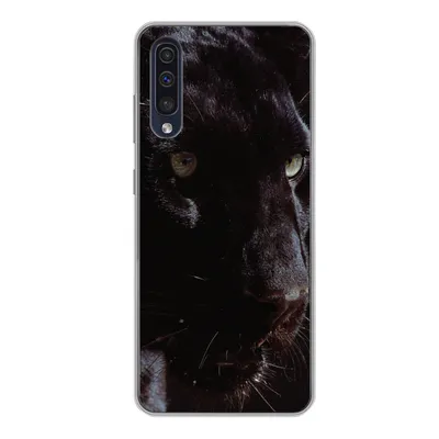 Produktbild von MuchoWow® Handyhülle Schutzhülle Hülle für Samsung Galaxy A50 Panther - Tier - Schwarz Silikon Softcase Handy Hülle - Mobiltelefonhülle