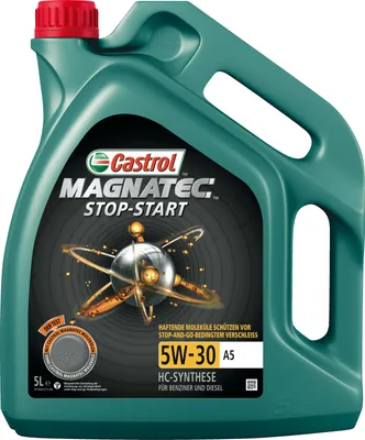 Produktbild von Castrol Magnatec Stop-Start 5W-30 A5, 5 l, 5W-30, Auto, Grün, SN, A1/B1, A5/B5