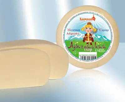 Produktbild von lackmann Käse Adigejskij 45% Fett nicht geräuchert 400g