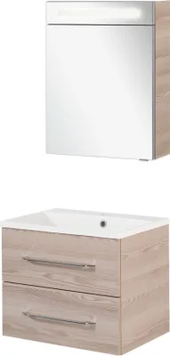 Produktbild von Fackelmann B.CLEVER Badmöbel Set 3-teilig, 60 cm, Braun hell