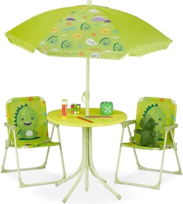 Produktbild von Kinder-Tischset mit Sonnenschirm grün