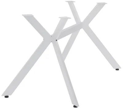 Produktbild von CLP Tischbeine Cascada Weiß Tischgestell X-Form für DIY bis 120 kg belastbar S