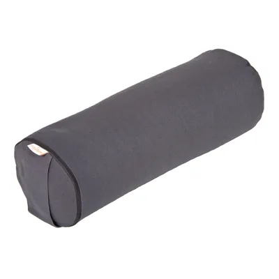 Produktbild von Yoga MINI BOLSTER / Nackenrolle BASIC, Farbe:grau, Füllmaterial:Buchweizenschalen, Größe:38 x 15 x 15 cm