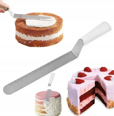 Produktbild von Łopatka Szpatułka Długa Cukiernicza Nóż Do Ciasta Dekorator Do Tortu Ciast