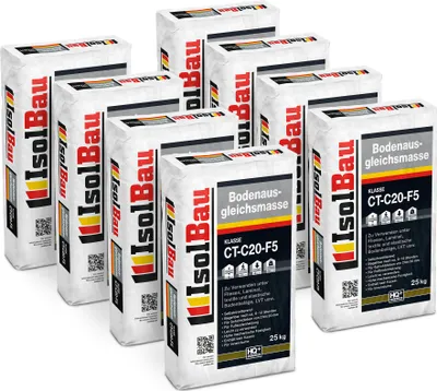 Produktbild von IsolBau Bodenausgleichsmasse 2-20mm Isolbau Ausgleichsmasse 200kg Selbstnivellierende