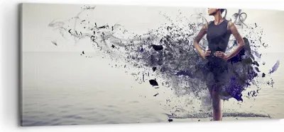 Produktbild von Bild auf Leinwand - Leinwandbild - Afrika modell schönheit komposition - 100x40cm - Wand Bild - Wanddeko - Leinwanddruck - Bilder - Kunstdruck - Leinwand bilder - Wandkunst - AB100x40-2623