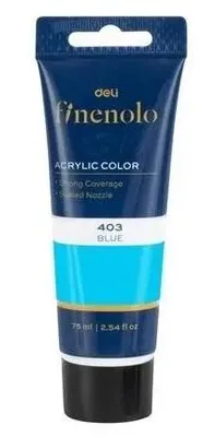 Produktbild von Acrylfarbe Finenolo 75 ml, blau, DELI