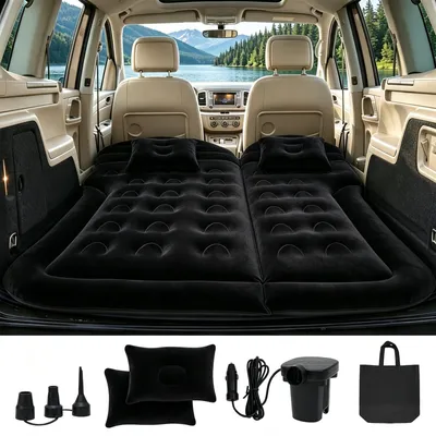 Obrázek produktu pro Samonafukovací matrace do auta – SUV – 130 x 170 cm – nosnost 300 kg – černá PVC
