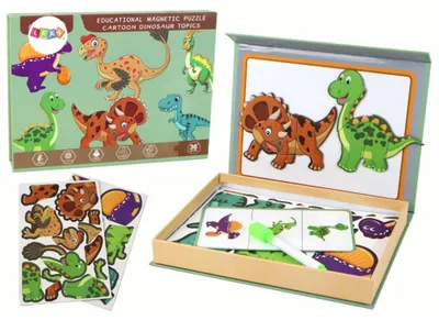 Obrázek produktu pro Magnetické puzzle s motivem dinosaurů