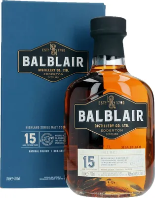 Produktbild von Balblair 15 Years + Box 700ml 46% Vol.