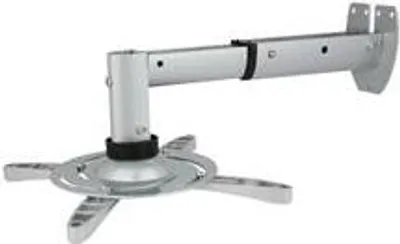 Produktbild von Projektorhalterung Sho 1092, 15kg, ausziehbar 25,5-33cm, neigbar 30°, drehbar 180°, silber