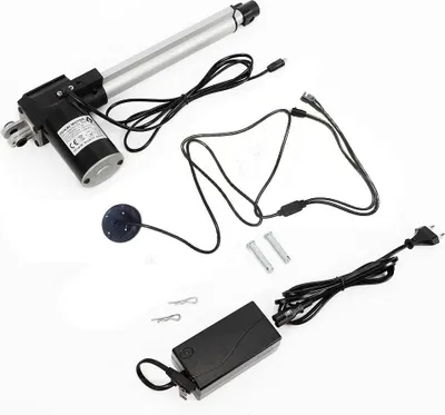 Obrázek produktu pro Lineární pohon – 24 V DC – zdvih 230 mm – zdvihová síla 600 kg – pro elektrické židle – černý