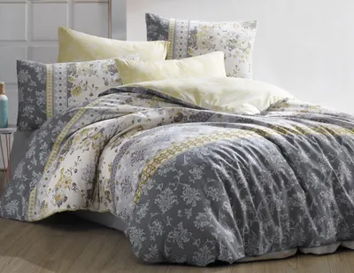 Obrázok produktu pre Bavlnená posteľná bielizeň Vera Grey Rozmery: 220x200 + 2x 70x90 cm