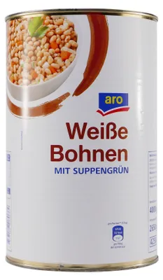 Produktbild von aro Weiße Bohnen mit Suppengrün 4,0KG