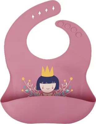 Produktbild von Silikon Lätzchen mit Auffangtasche Prinzessin Princess