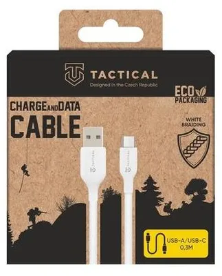 Obrázok produktu pre Kábel Tactical Stitch s USB-A/USB-C konektormi, 0,3 m, biely