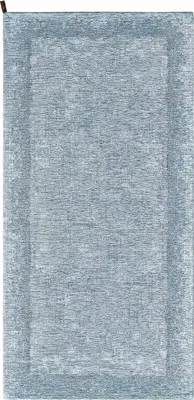 Image de Tapis de cuisine lavable et antidérapant, jacquard Dublino, bleu clair
