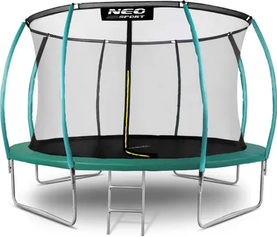 Produktbild von Neo-Sport 14ft/435cm profiliertes Gartentrampolin mit Innennetz