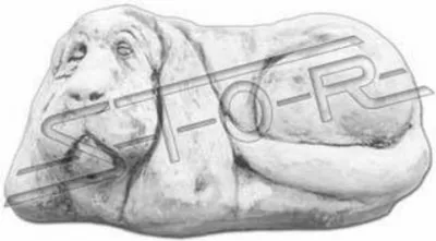 Produktbild von Garten Deko Hund Statue Skulptur Figuren Skulpturen Designer Figur Statuen 227