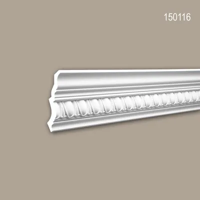 Produktbild von PROFHOME 150116 Eckleiste aus Polyurethan Deckenleiste Stuckleiste 2 m