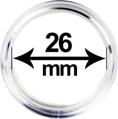 Obrázek produktu pro Kapsle (pouzdro) na mince, vnitřní průměr 26 mm