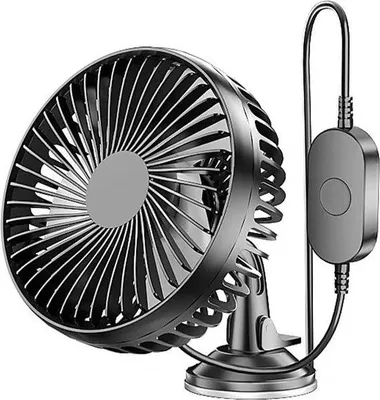 Image de Ventilateur portable avec batterie de 5 200 mAh et 3 vitesses | Ventilateur de table silencieux avec pied réglable, Ø 148 cm | Mini-ventilateur de table pivotant à 360 degrés