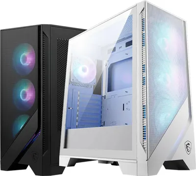Obrázek produktu pro MSI MAG Forge 320R AIRFLOW, Micro Tower, PC, Bílá, Micro ATX, Mini-ITX, Síťovina, Plast, Hraní