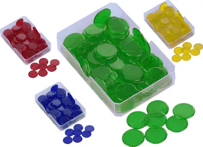 Produktbild von TimeTEX Kunststoff Plättchen transparent, einfarbig, 100 Stück in Box
