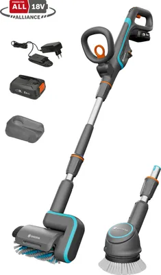 Produktbild von Gardena 14842-20, Grün, Grau, Orange, Akku, 18 V, 2,5 Ah, 163 mm, 1364 mm