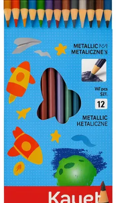 Produktbild von Kayet Buntstifte Set 12 Metallic Farben
