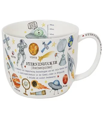Produktbild von Kaffeebecher Sternengucker, 700 ml, Planeten Kaffeetasse Tassen Teetassen