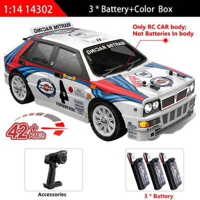 Obrázek produktu pro Dálkově ovládané auto 14302 – auto pro driftování a terénní jízdu – 4x4 pohon – bezkartáčový motor – rychlost 42 km/h – měřítko 1:14 – bílá barva