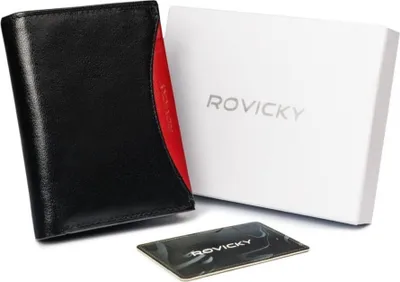 Obrázok produktu pre Pánska peňaženka z prírodnej kože s priehradkou na fotografie - rovicky