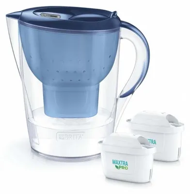 Immagine prodotto di Caraffa filtrante Brita Marella XL+2 con 2 cartucce MaxtraPro PP (3,5 l; blu)