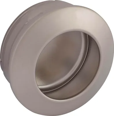 Immagine prodotto di Tutto nella maniglia Maniglia da incasso Zaran per porta scorrevole, maniglia di ingresso ø 56 mm, zinco pressofuso nichelato opaco