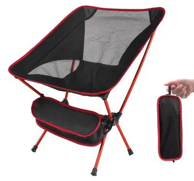 Image de Chaises de camping pliables et légères - Compactes, avec sac de transport