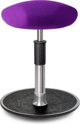 Produktbild von Sitz- Stehhocker Free Regular Triangel Gestrick Purpur chrom /schwarz.