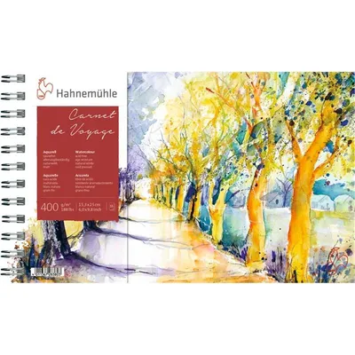 Zdjęcie produktu dla Podkład do akwareli Hahnemühle Carnet De Voyage - 400 g/m² - 15,3 x 25 cm - 15 arkuszy