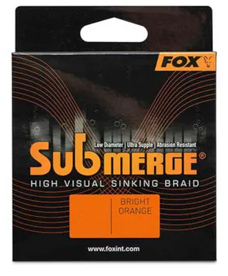 Produktbild von Fox Submerge Orange sinking braid - 600m geflochtene Angelschnur, Durchmesser/Tragkraft:0.30mm / 24.9kg / 55lb