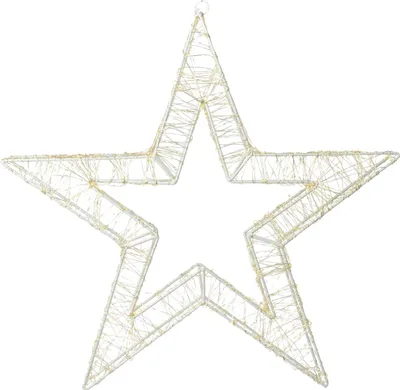A star-shaped decorative light.